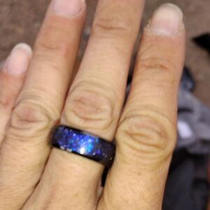 Tungsten And Meteorite Ring